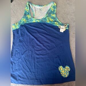 NWT Disney Mosaic Print workout tank xl